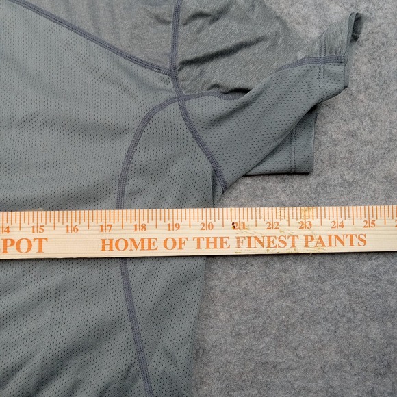 Nike Shirt Mens Large Gray Pro Combat Dri-FIT Fitted Short Sleeve Athletic Top - Picture 7 of 8